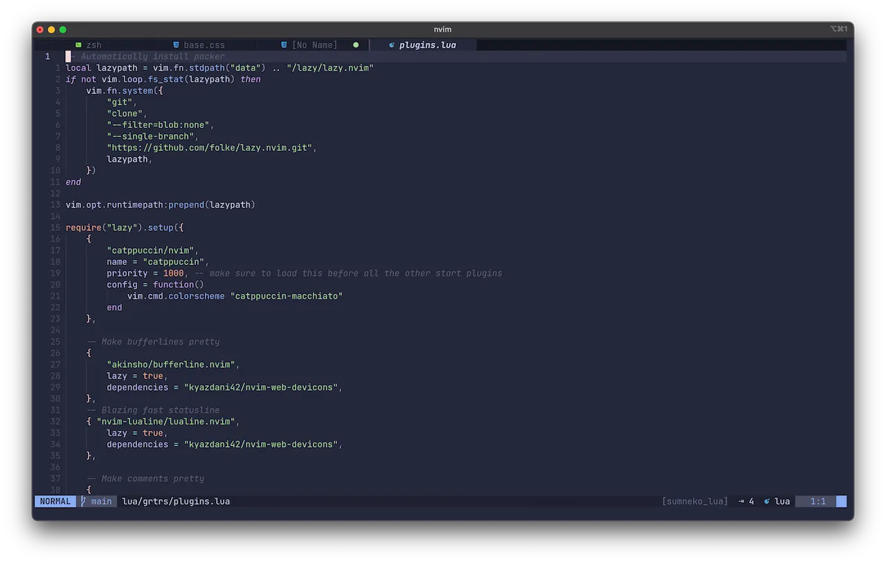 plugins bijwerken via Neovim