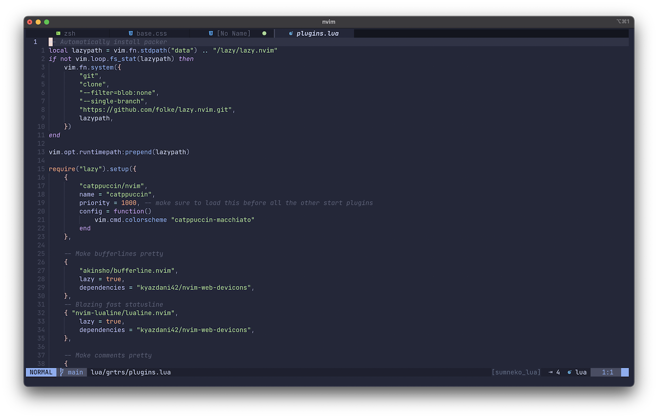 plugins bijwerken via Neovim